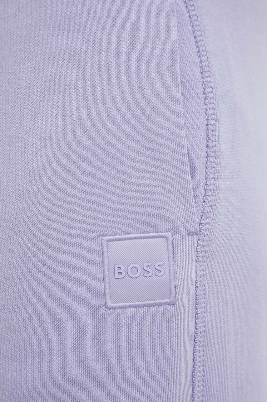 Boss Orange Bavlněné šortky BOSS BOSS CASUAL pánské fialová barva - Pepit.cz