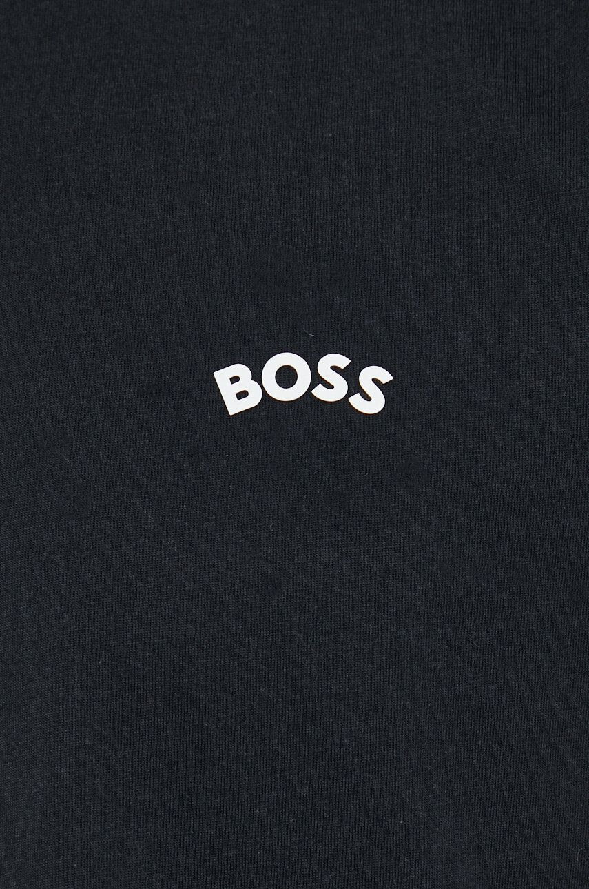 Boss Green Bavlněné tričko BOSS Boss Athleisure černá barva - Pepit.cz