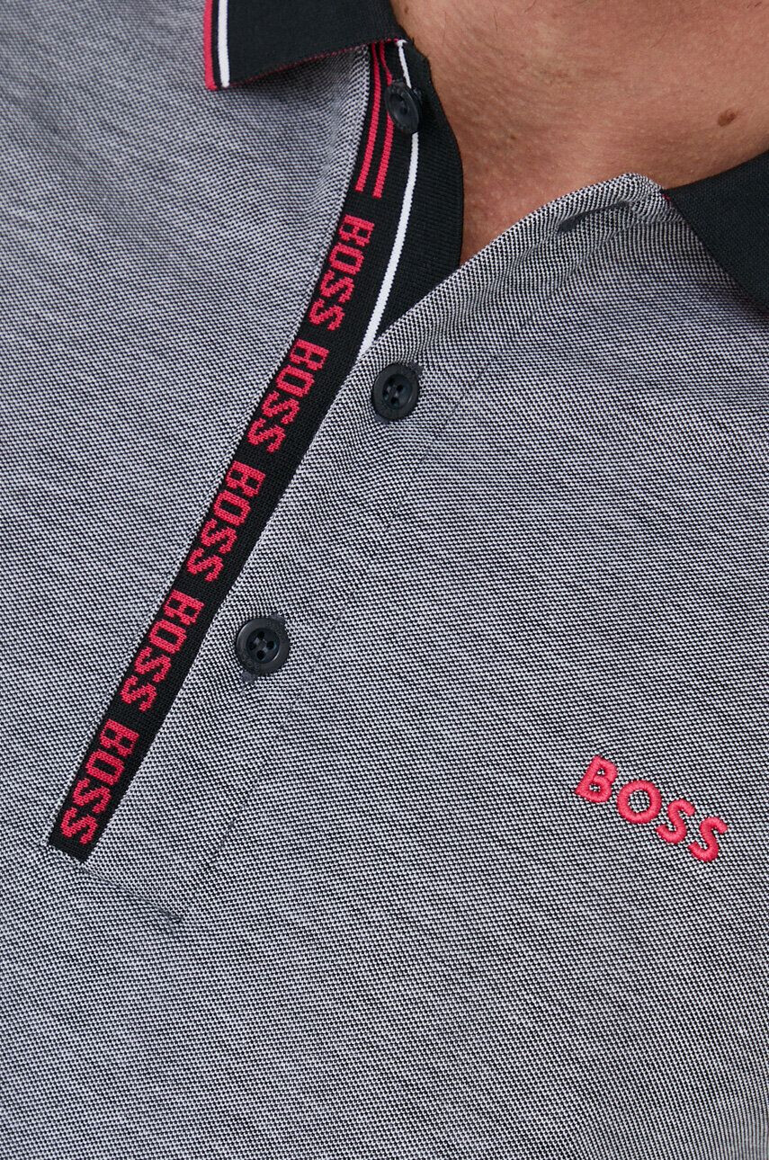 Boss Green Bavlněné tričko BOSS BOSS ATHLEISURE šedá barva - Pepit.cz