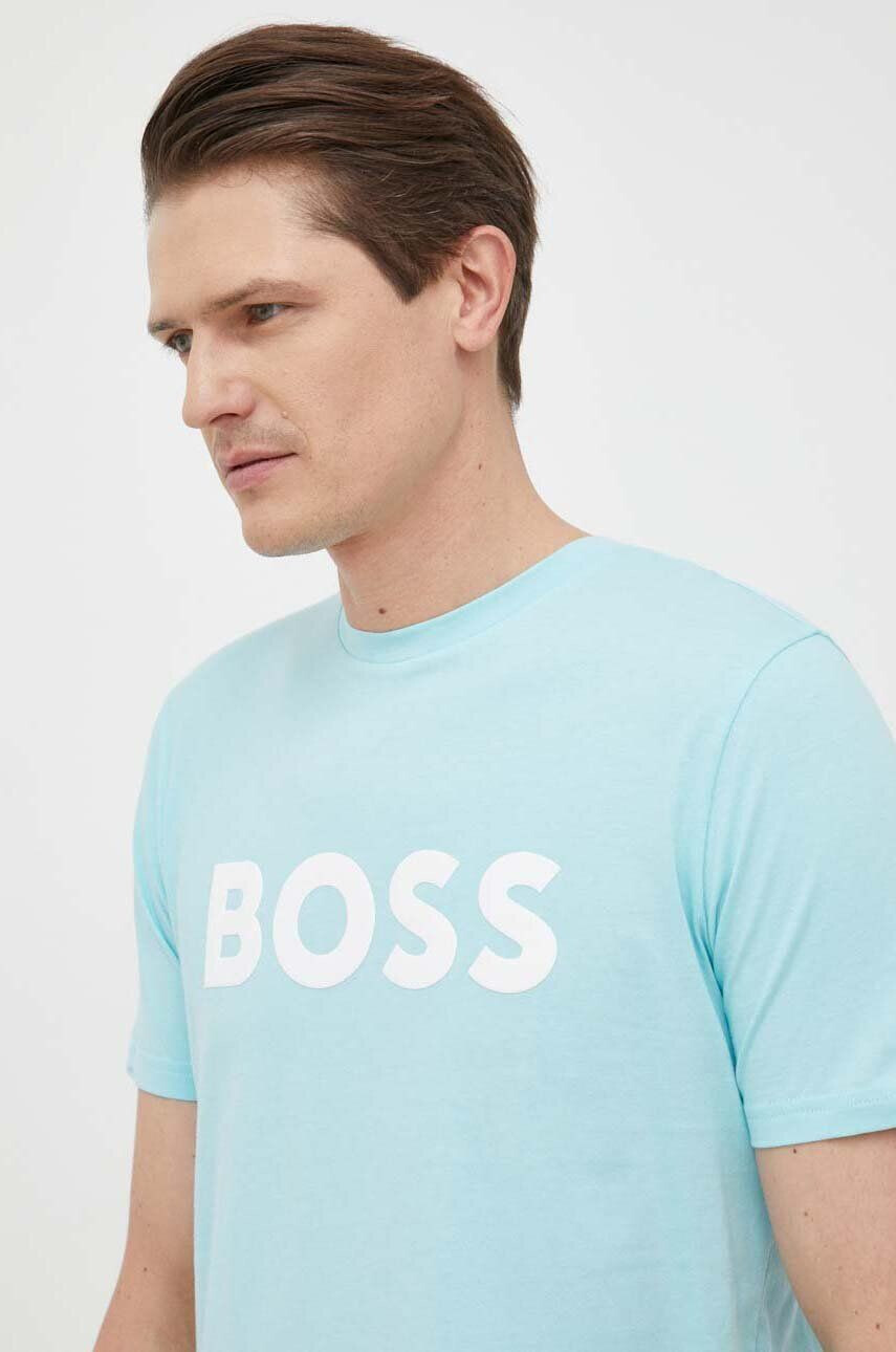 Boss Orange Bavlněné tričko BOSS BOSS CASUAL s potiskem - Pepit.cz