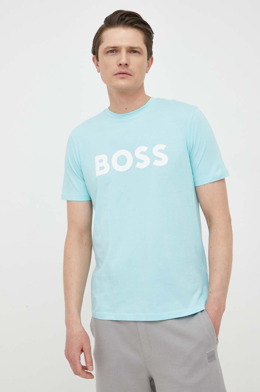 Boss Orange Bavlněné tričko BOSS BOSS CASUAL s potiskem - Pepit.cz