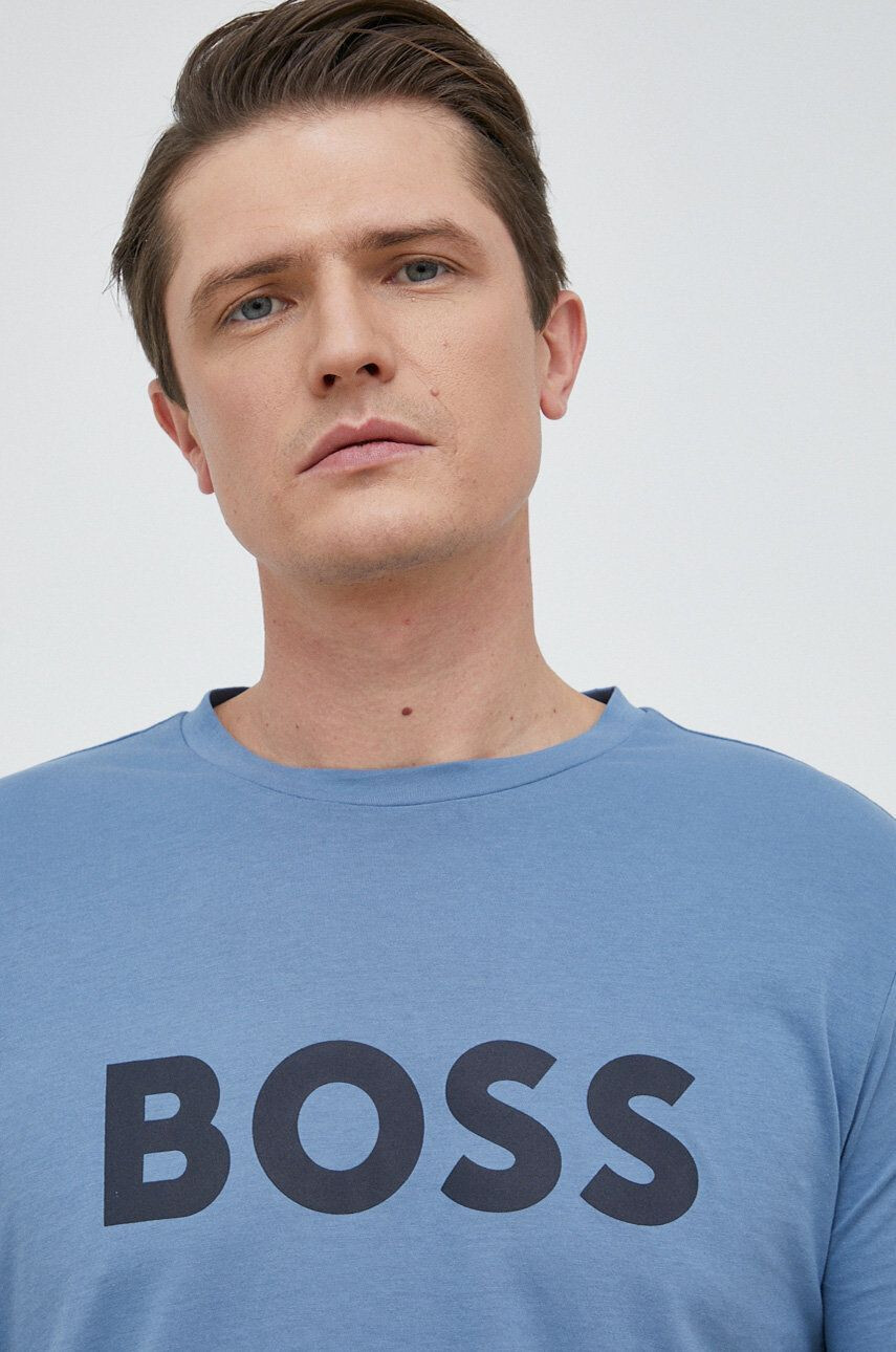 Boss Orange Bavlněné tričko BOSS BOSS CASUAL s potiskem - Pepit.cz