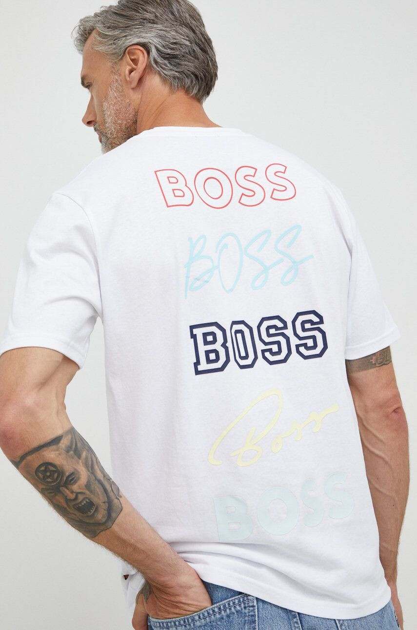 Boss Orange Bavlněné tričko BOSS BOSS CASUAL s aplikací - Pepit.cz