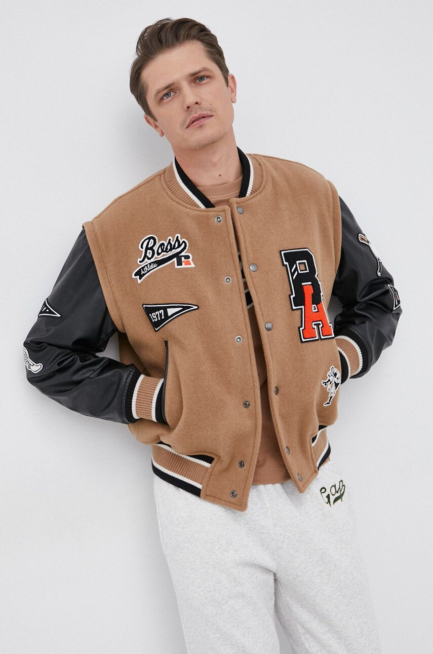 Boss Bomber bunda x Russell Athletic - Pepit.cz