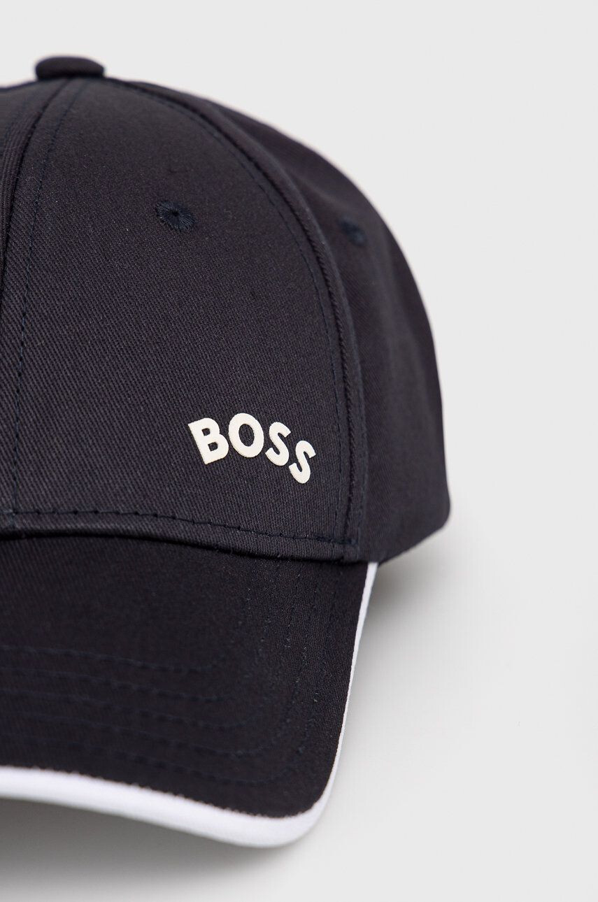 Boss Green Čepice Boss Boss Athleisure tmavomodrá barva hladká - Pepit.cz