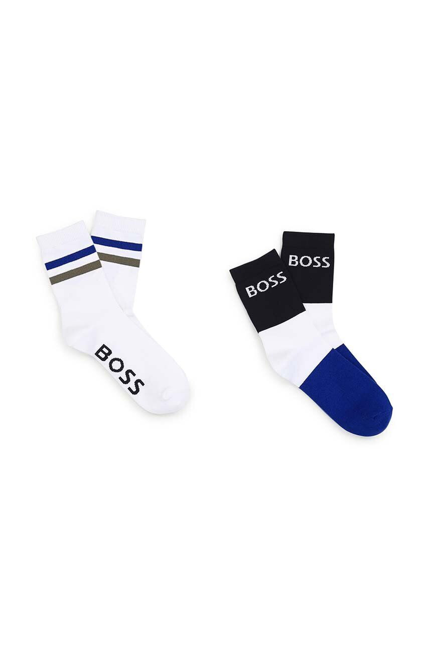 Boss Dětské ponožky 2-pack tmavomodrá barva - Pepit.cz