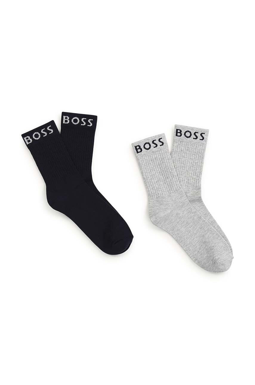 Boss Dětské ponožky 2-pack tmavomodrá barva - Pepit.cz