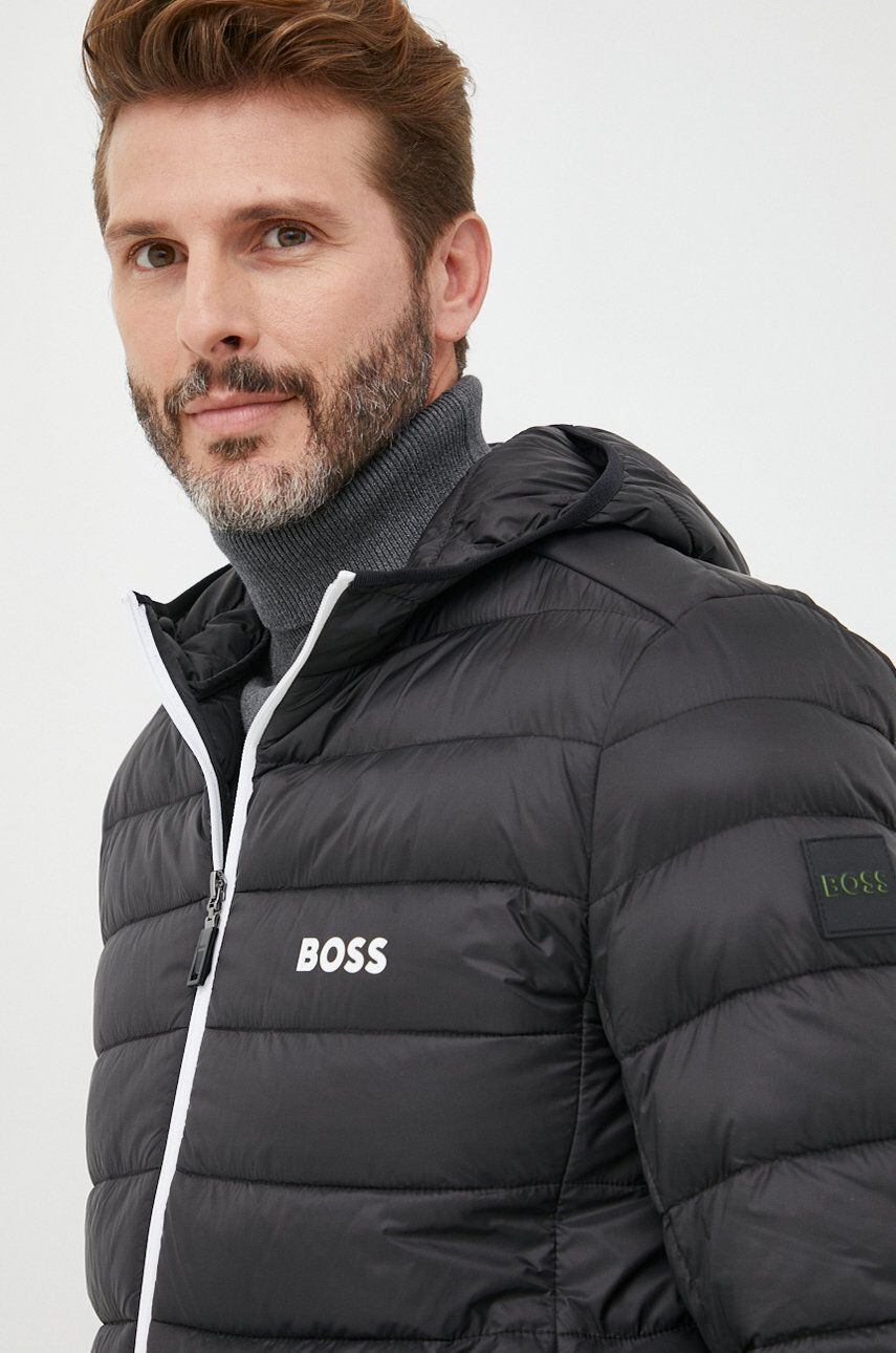 Boss Green Bunda BOSS BOSS ATHLEISURE pánská tmavomodrá barva přechodná - Pepit.cz