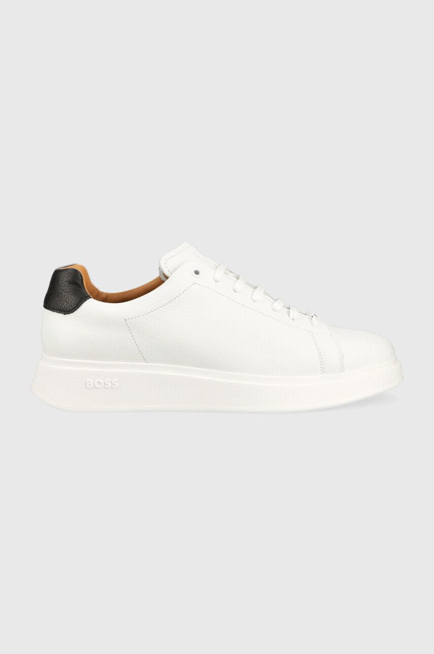 Boss Kožené sneakers boty Bulton bílá barva 50487262 - Pepit.cz