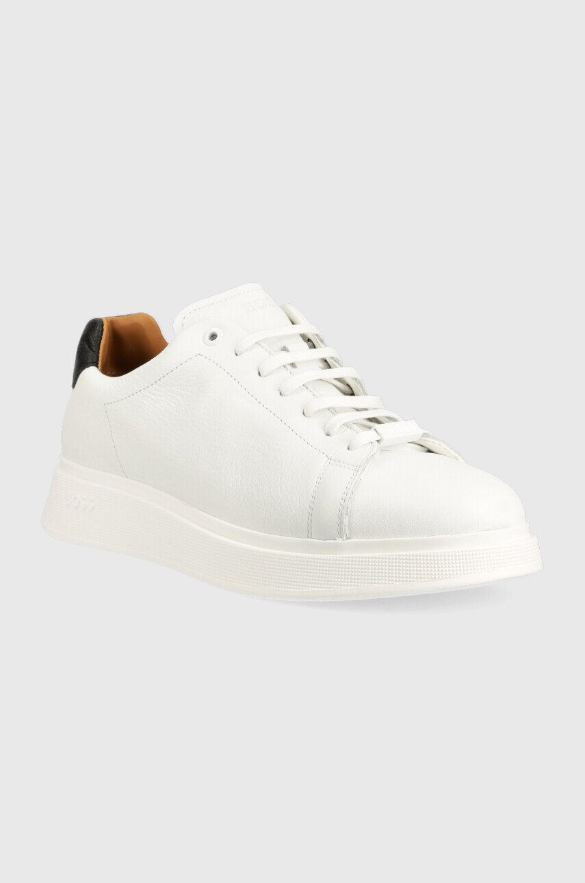 Boss Kožené sneakers boty Bulton bílá barva 50487262 - Pepit.cz