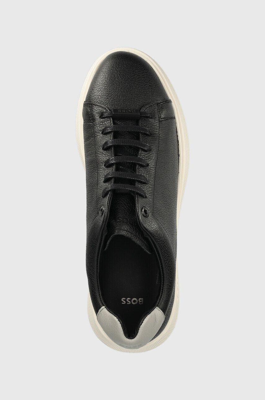 Boss Kožené sneakers boty Bulton černá barva 50487262 - Pepit.cz