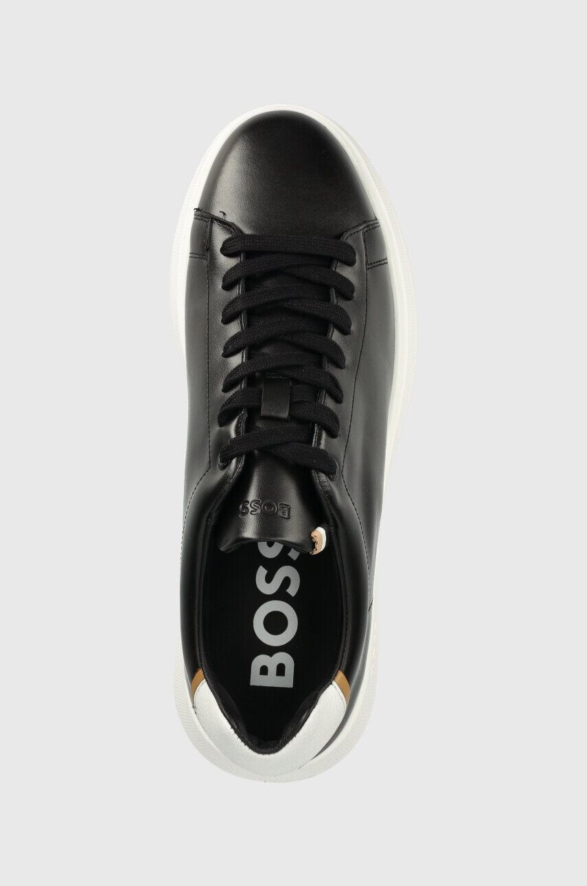 Boss Kožené sneakers boty Bulton černá barva 50497880 - Pepit.cz