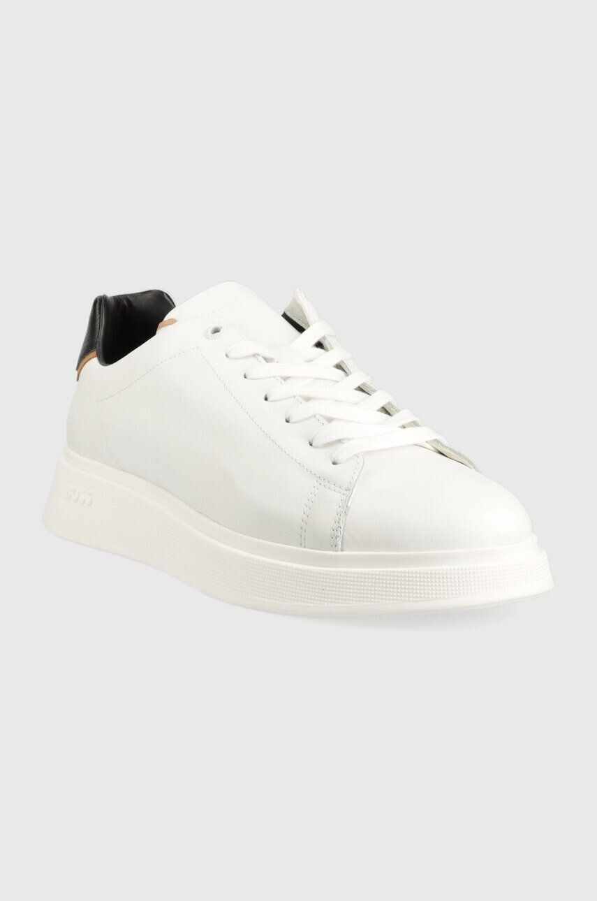 Boss Kožené sneakers boty Bulton bílá barva 50497880 - Pepit.cz