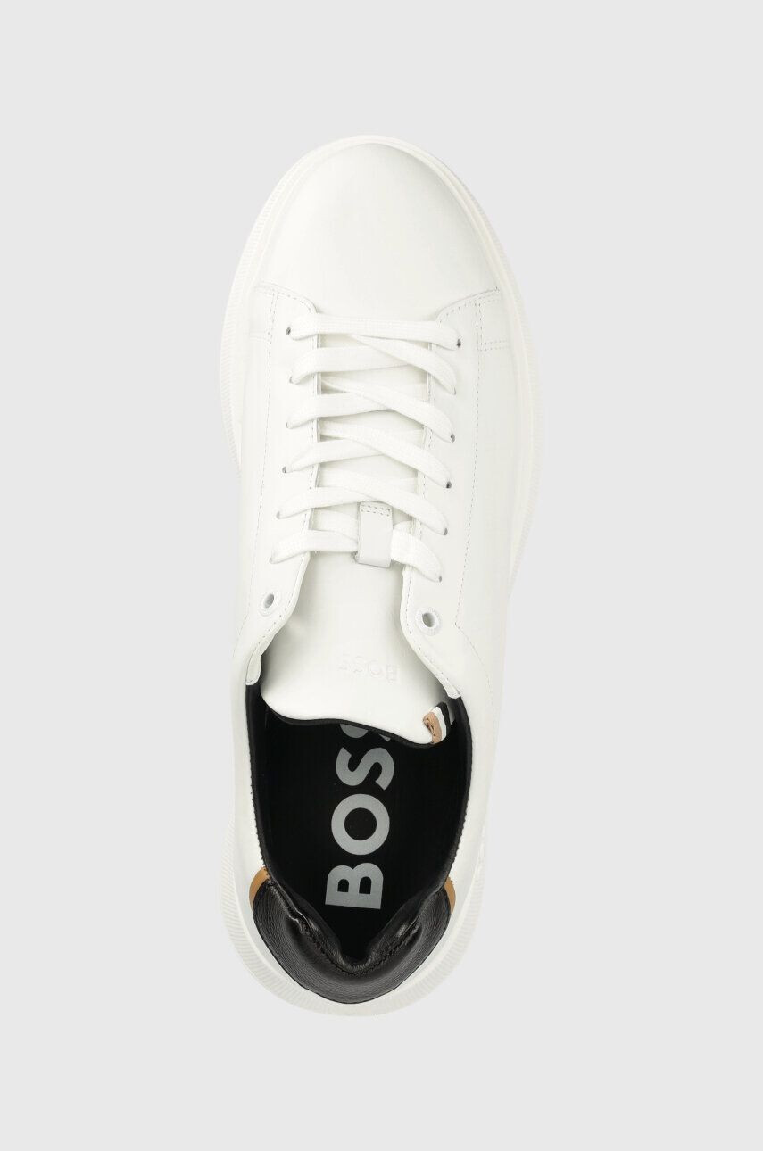 Boss Kožené sneakers boty Bulton bílá barva 50497880 - Pepit.cz