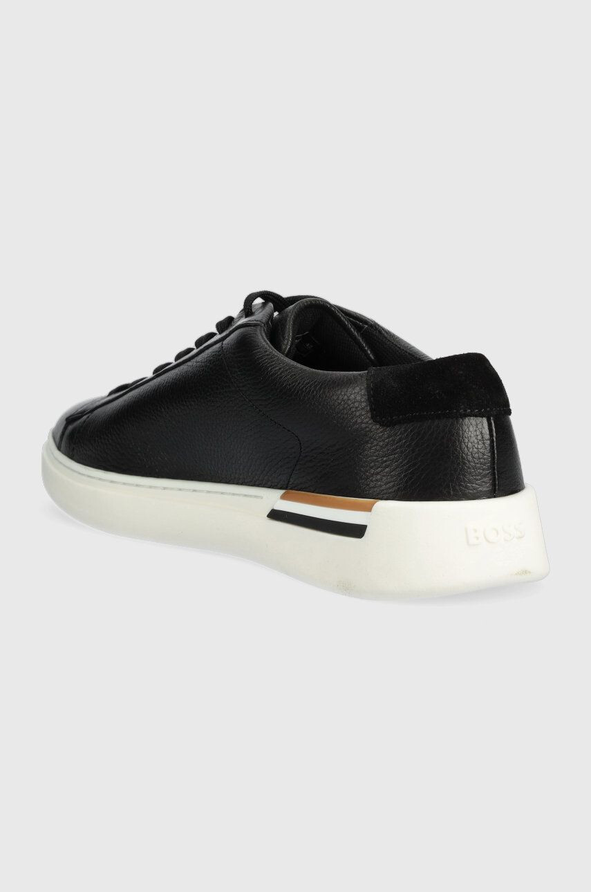 Boss Kožené sneakers boty Clint černá barva 50486498 - Pepit.cz