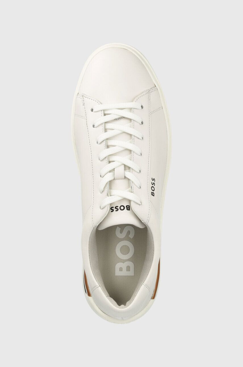 Boss Kožené sneakers boty Clint bílá barva 50498894 - Pepit.cz