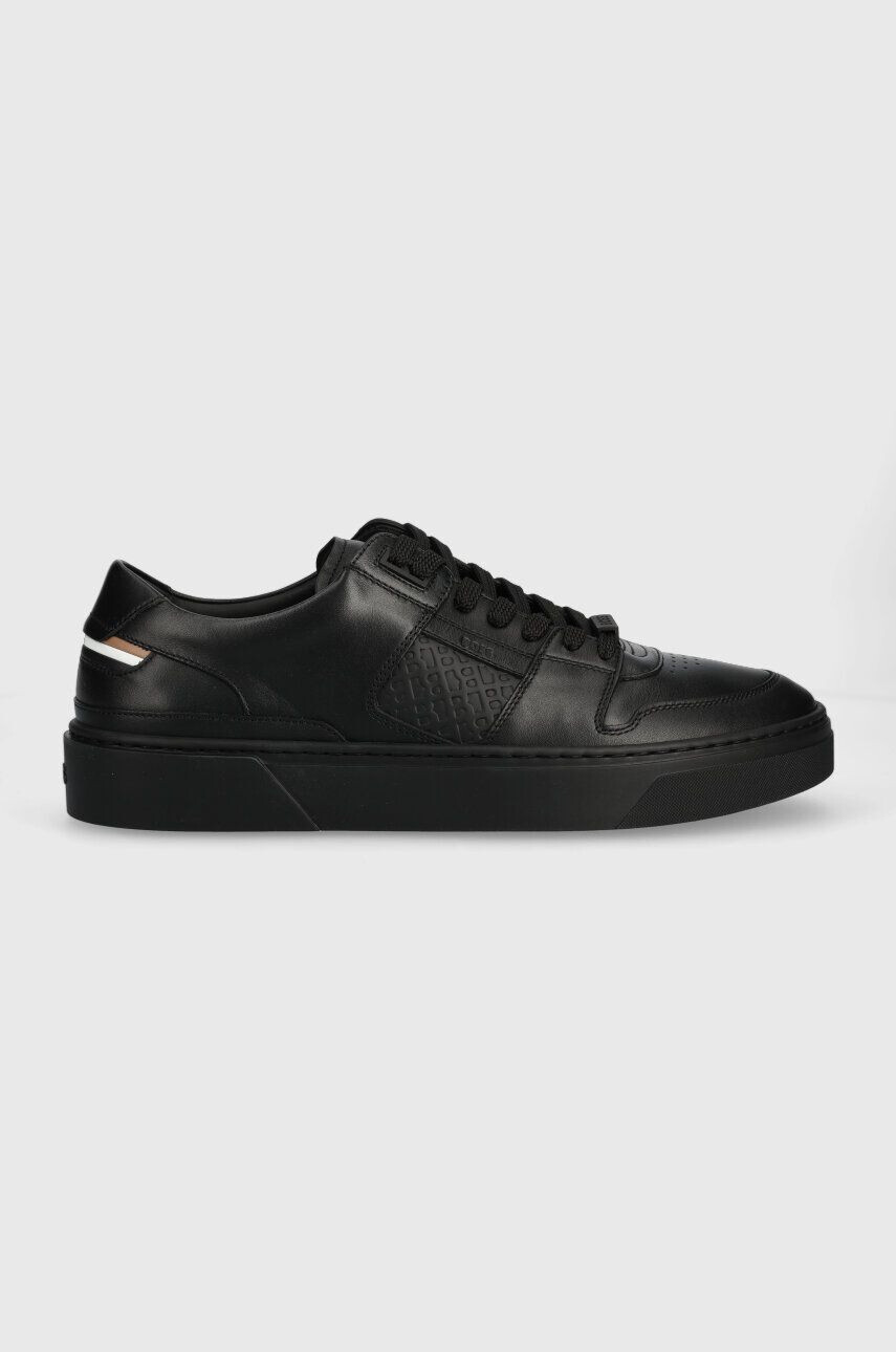 Boss Kožené sneakers boty Gary černá barva 50498064 - Pepit.cz