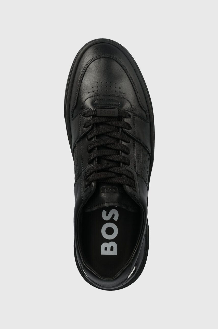 Boss Kožené sneakers boty Gary černá barva 50498064 - Pepit.cz