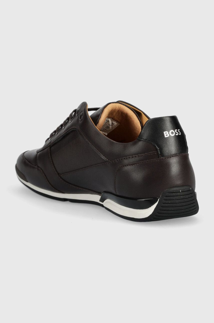 Boss Kožené sneakers boty Saturn hnědá barva 50485624 - Pepit.cz