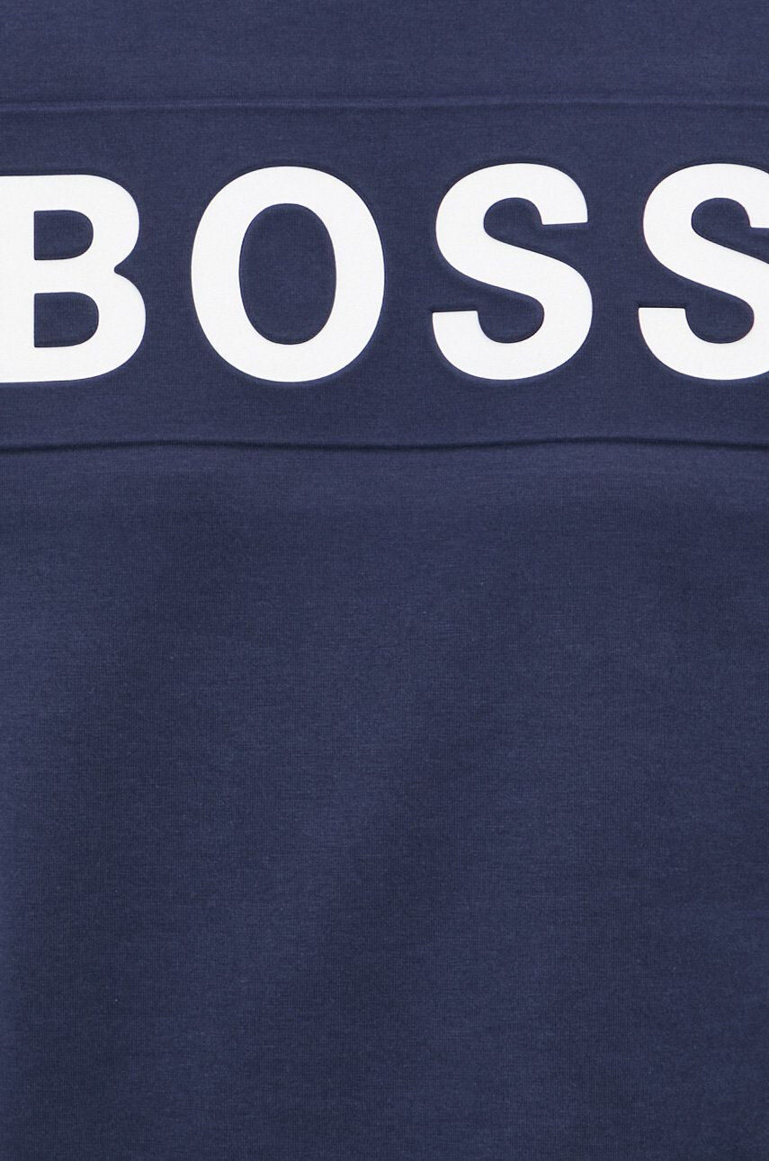 Boss Green Mikina Boss Boss Athleisure pánská tmavomodrá barva s potiskem - Pepit.cz