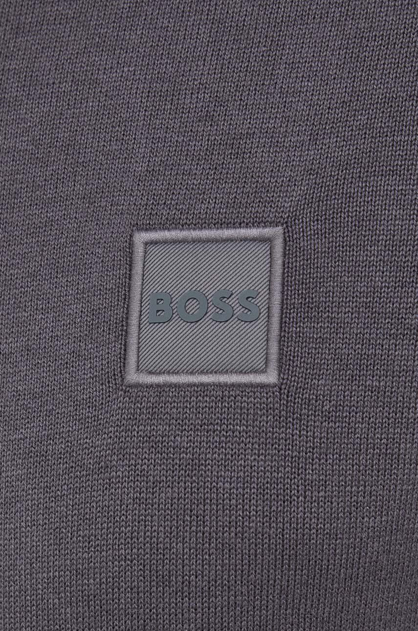 Boss Orange Svetr se směsí kašmíru BOSS BOSS CASUAL černá barva lehký - Pepit.cz