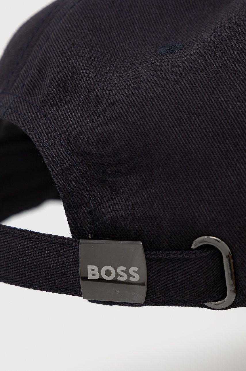 Boss Green Bavlněná čepice BOSS Boss Athleisure tmavomodrá barva hladká - Pepit.cz