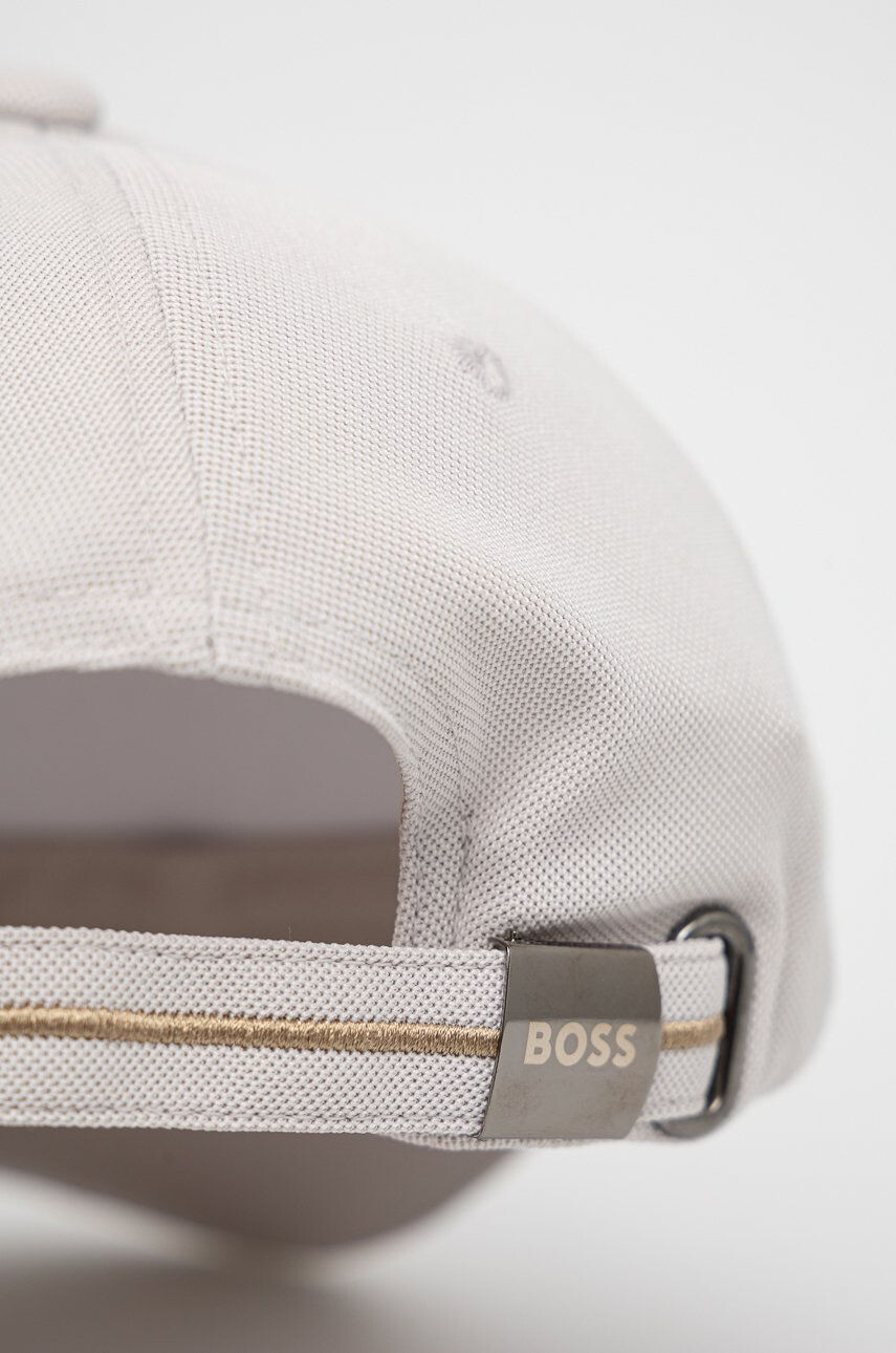 Boss Green Čepice BOSS Boss Athleisure béžová barva s aplikací - Pepit.cz