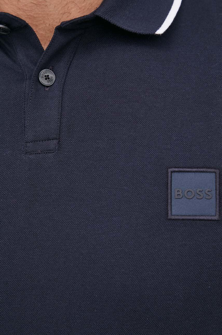 Boss Orange Polo tričko BOSS Boss Casual pánský tmavomodrá barva hladký - Pepit.cz