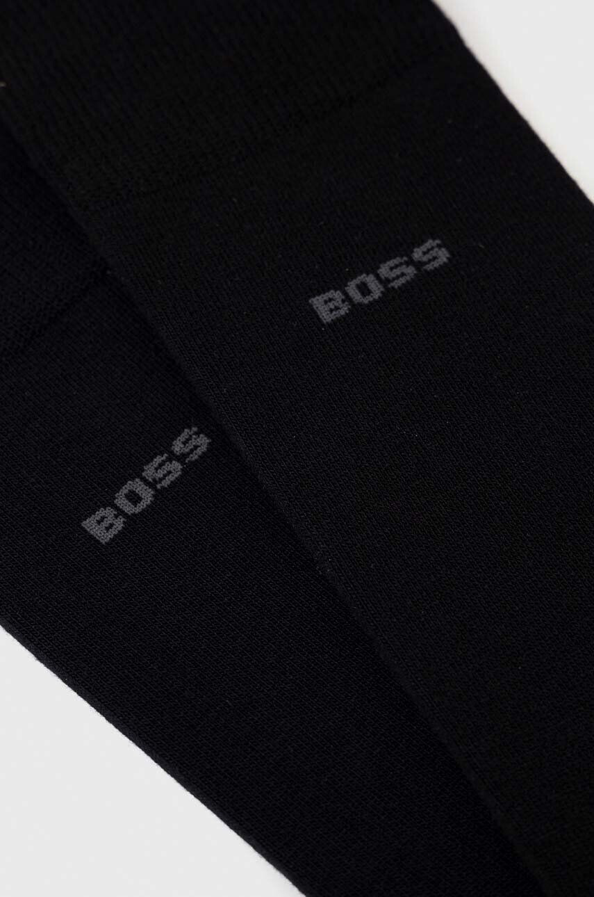 Boss Ponožky 2-pack pánské černá barva - Pepit.cz