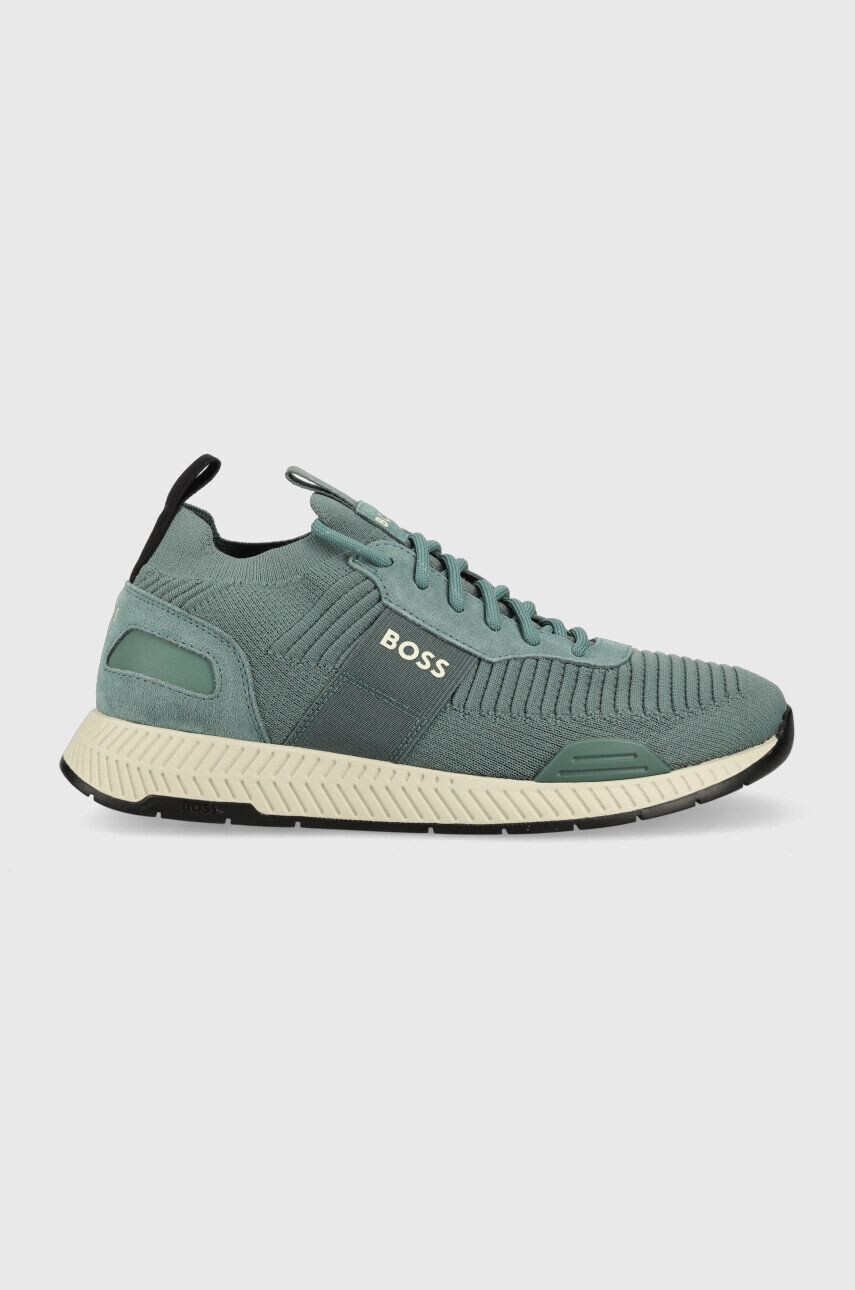 Boss Sneakers boty Titanium tyrkysová barva - Pepit.cz