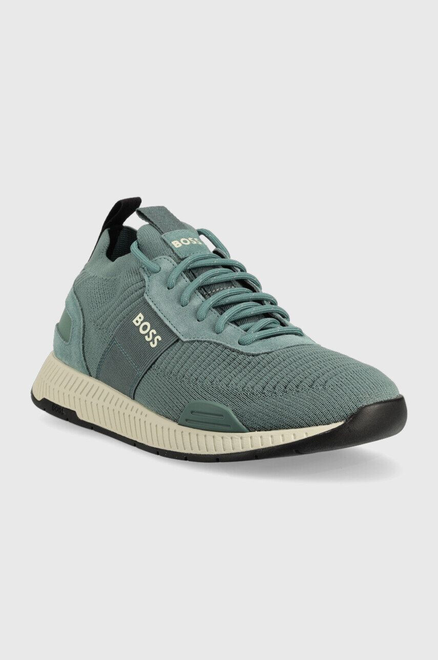 Boss Sneakers boty Titanium tyrkysová barva - Pepit.cz