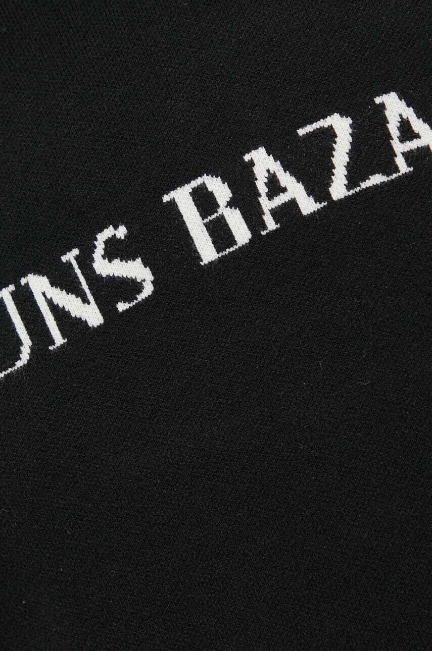 Bruuns Bazaar Svetr Simon Nouveau pánský černá barva lehký - Pepit.cz