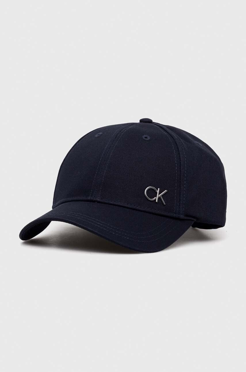 Calvin Klein Bavlněná baseballová čepice zelená barva - Pepit.cz