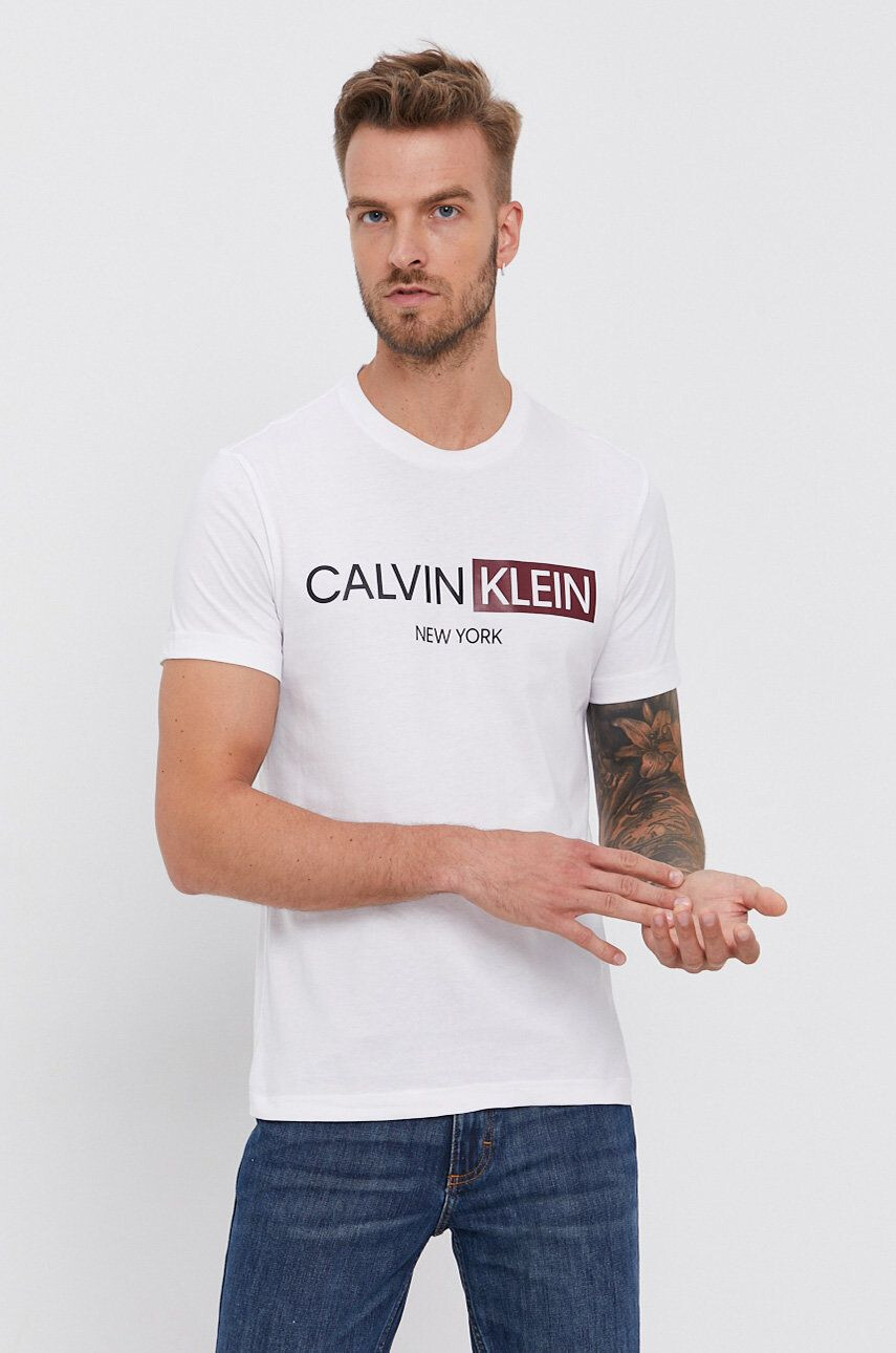 Calvin Klein Bavlněné tričko - Pepit.cz