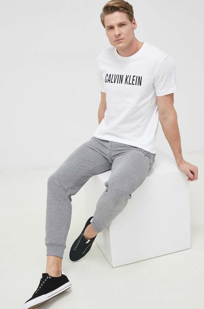 Calvin Klein Bavlněné tričko bílá barva - Pepit.cz