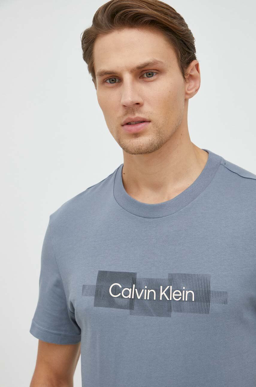 Calvin Klein Bavlněné tričko s aplikací - Pepit.cz