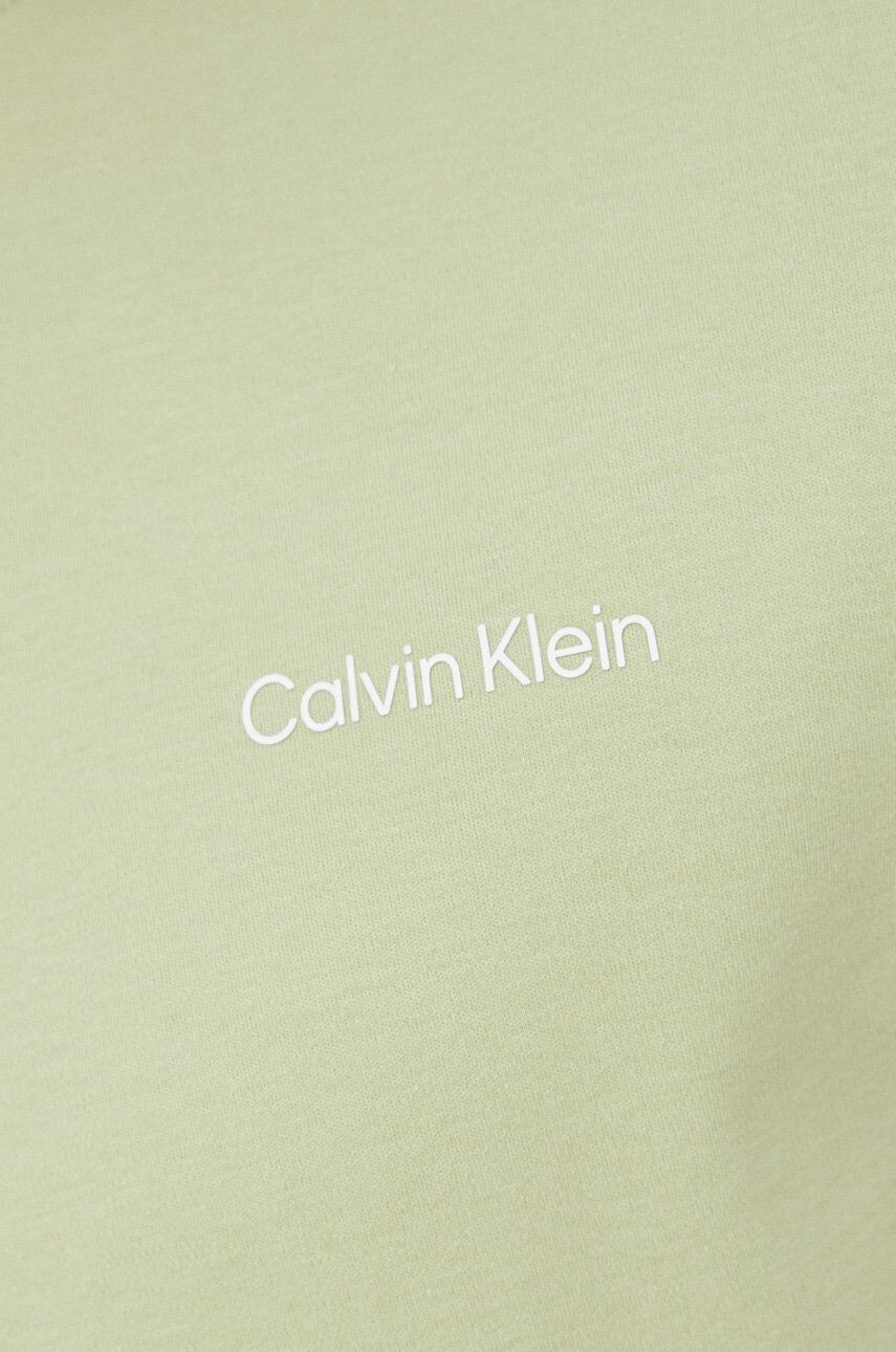 Calvin Klein Bavlněné tričko zelená barva - Pepit.cz