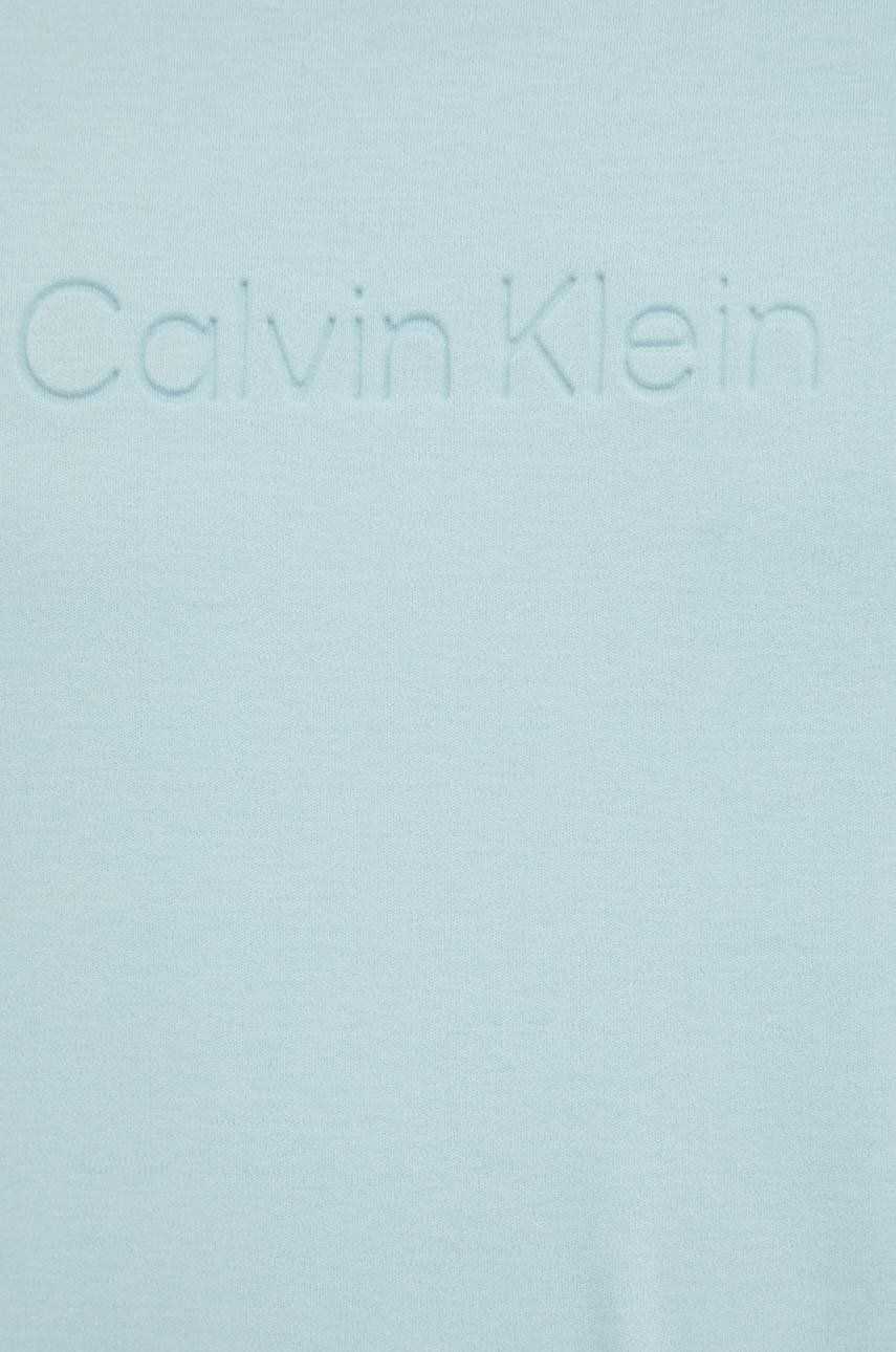 Calvin Klein Bavlněné tričko zelená barva s aplikací - Pepit.cz