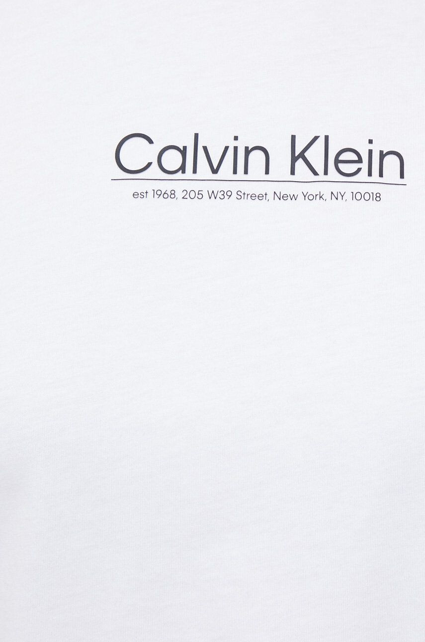 Calvin Klein Bavlněné tričko bílá barva - Pepit.cz