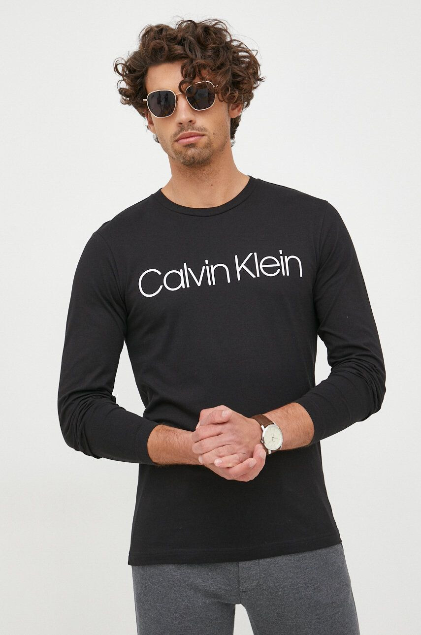 Calvin Klein Bavlněné tričko s dlouhým rukávem - Pepit.cz