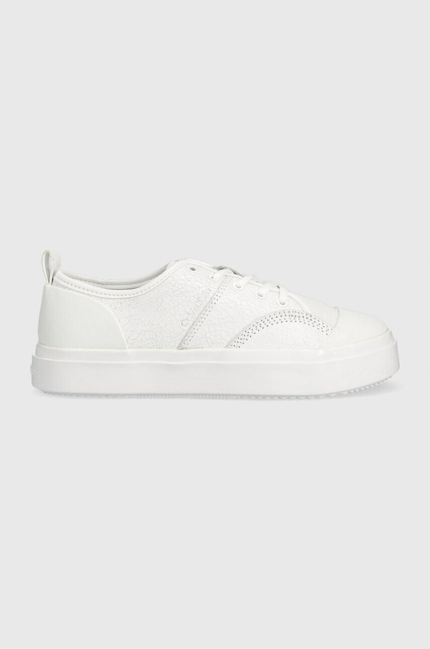 Calvin Klein Boty LOW PROF CUP LACE UP bílá barva HW0HW01553 - Pepit.cz