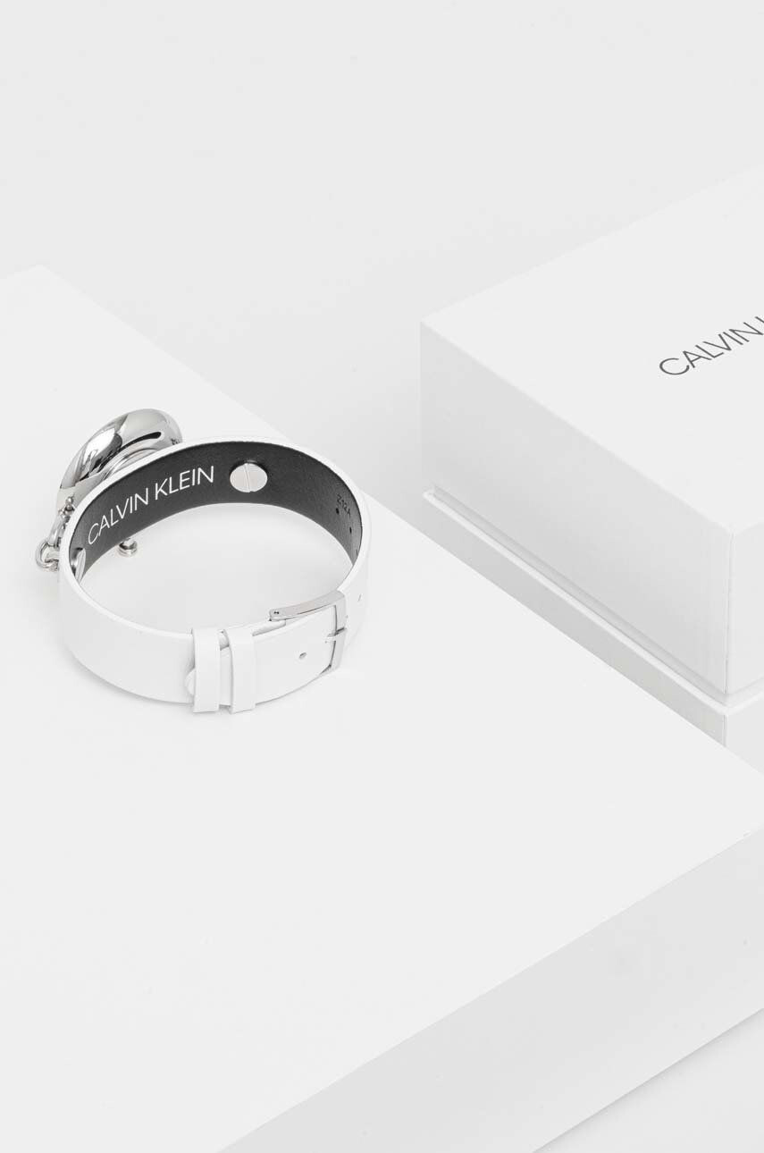 Calvin Klein Hodinky stříbrná barva - Pepit.cz