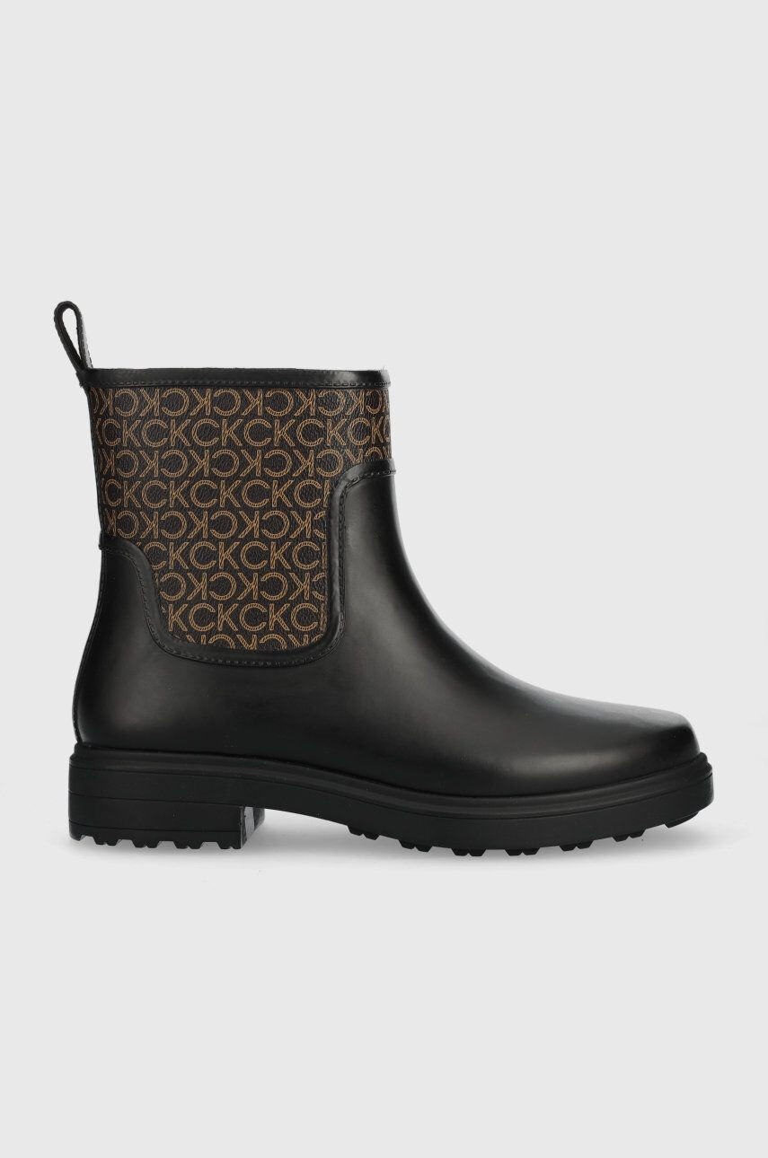 Calvin Klein Holínky Rain Boot dámské černá barva - Pepit.cz