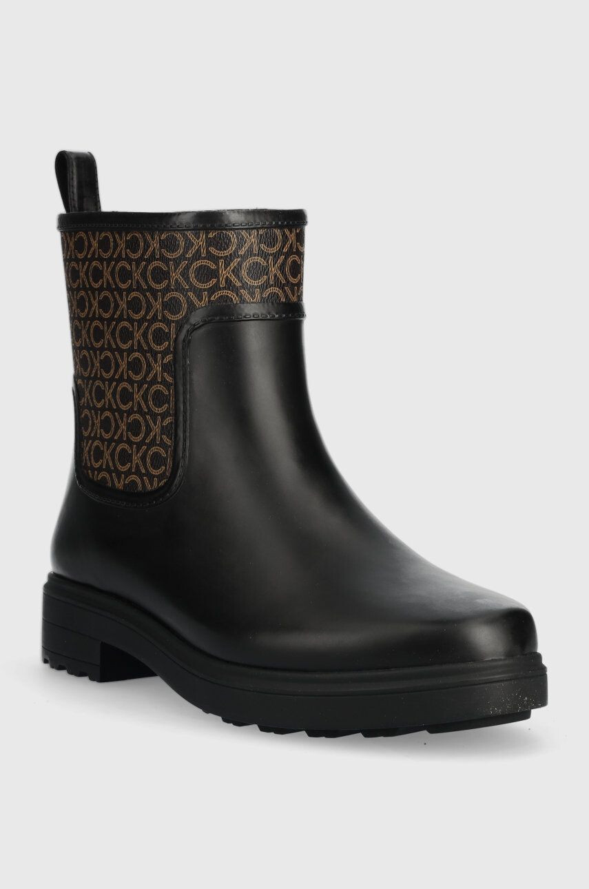 Calvin Klein Holínky Rain Boot dámské černá barva - Pepit.cz