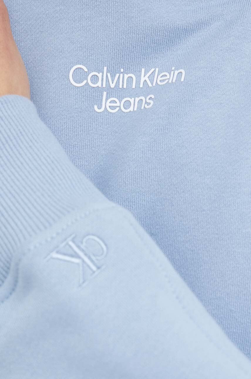 Calvin Klein Jeans Bavlněná mikina pánská s kapucí s potiskem - Pepit.cz