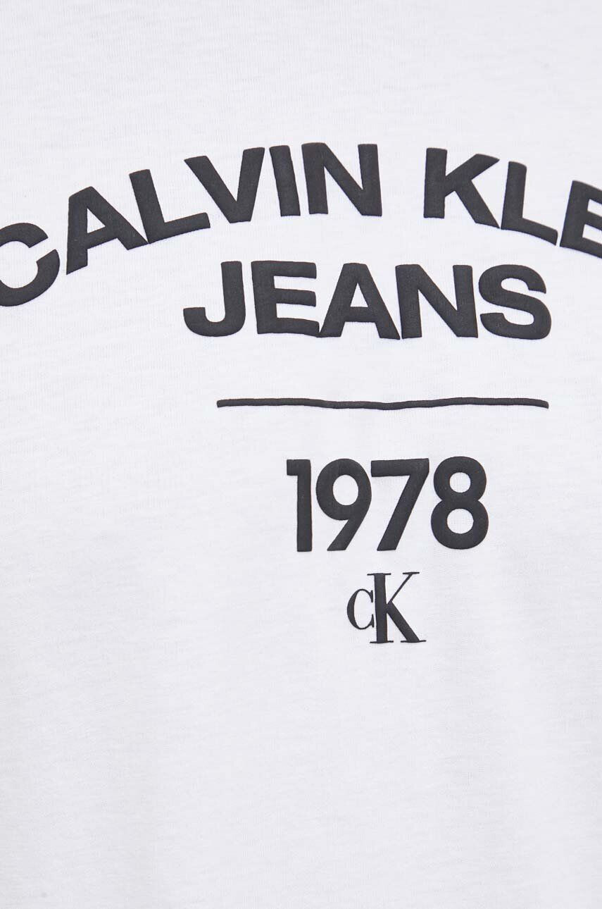 Calvin Klein Jeans Košile fialová barva relaxed s klasickým límcem - Pepit.cz