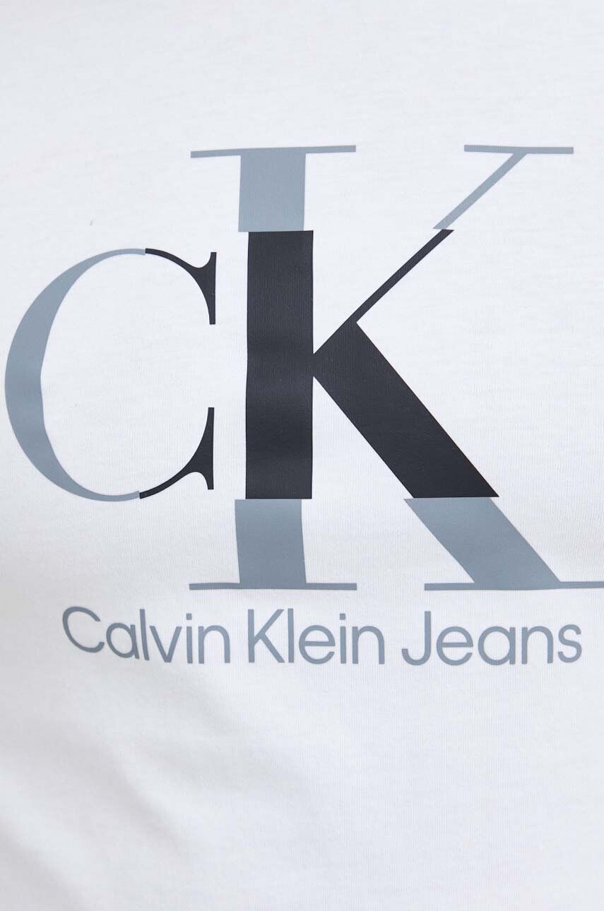 Calvin Klein Jeans Košile černá barva relaxed s klasickým límcem - Pepit.cz