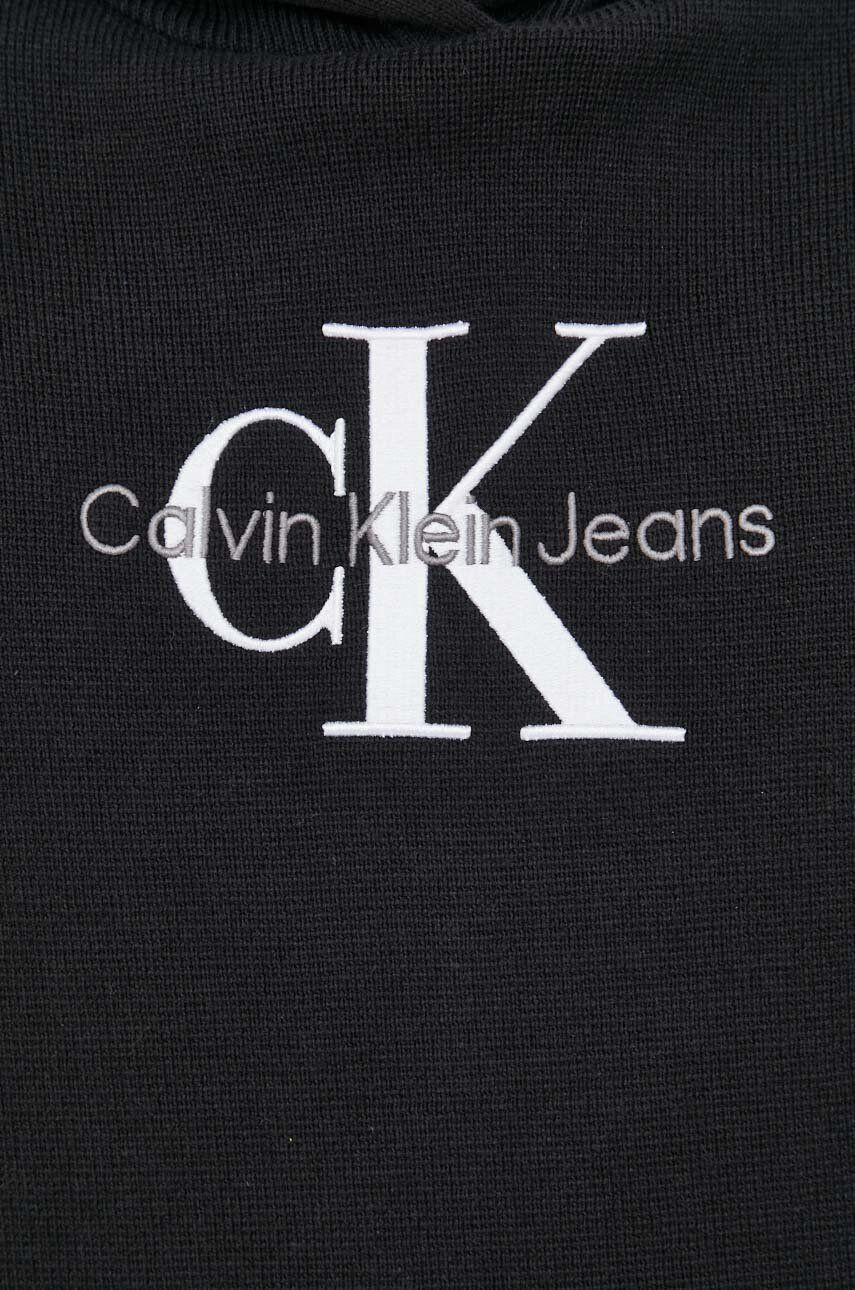 Calvin Klein Jeans Bavlněný svetr černá barva - Pepit.cz