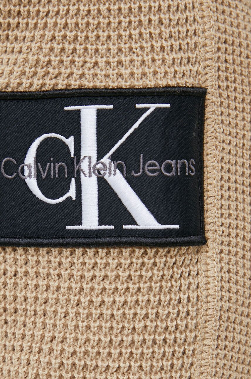 Calvin Klein Jeans Bavlněný svetr oranžová barva lehký - Pepit.cz