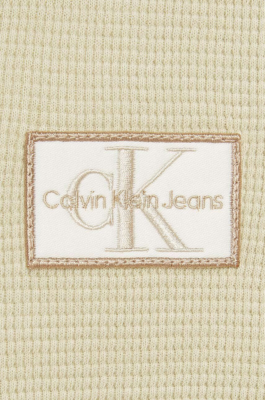 Calvin Klein Jeans Dětská bavlněná souprava béžová barva - Pepit.cz